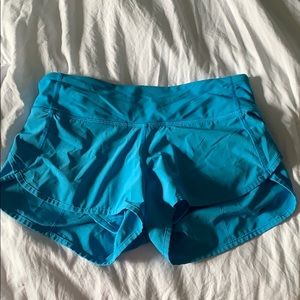 LULULEMON BLUE SPEED SHORT SIZE 2